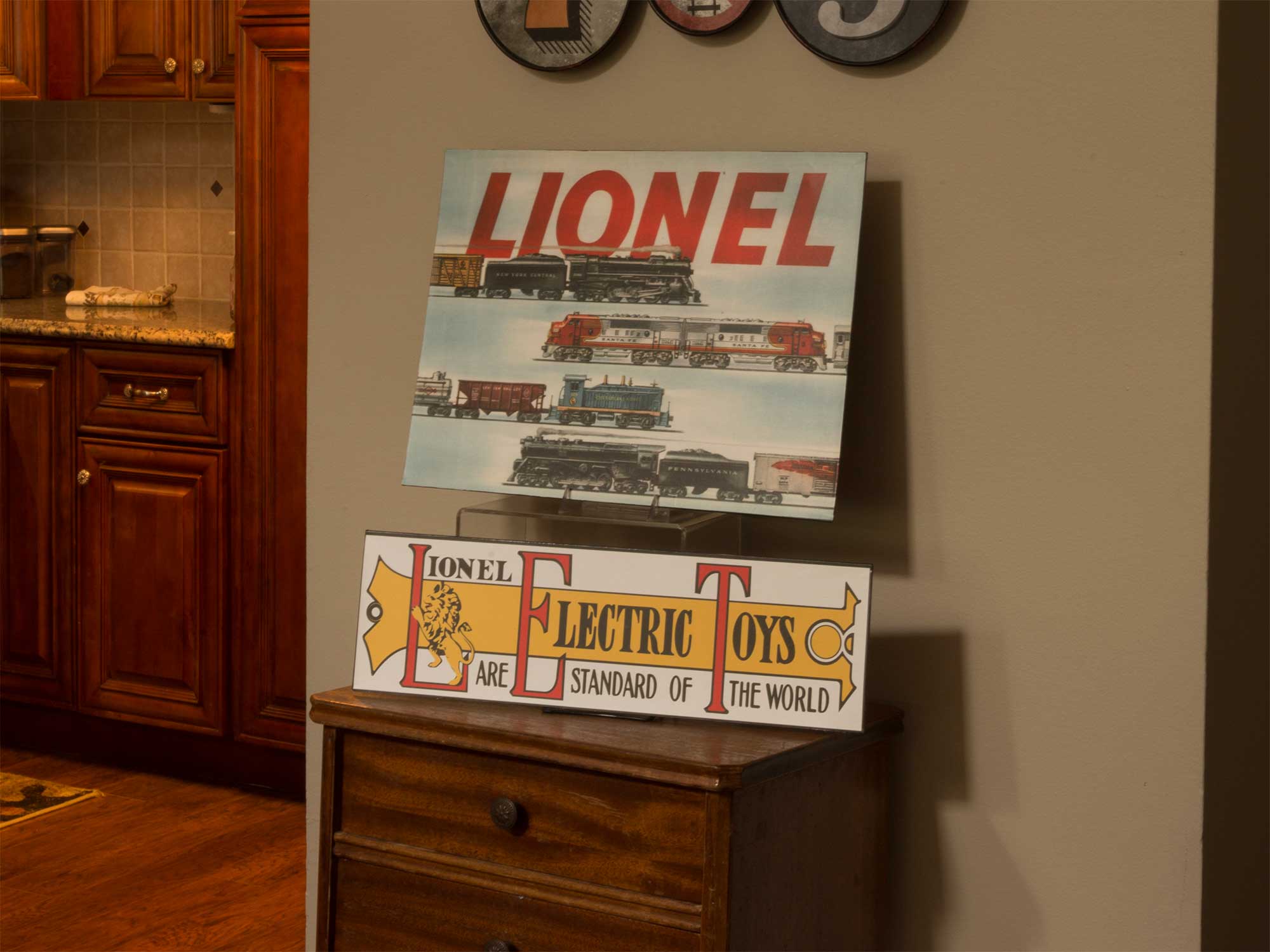 Lionel Post War 1954 Catalog Cover Wall Hanging